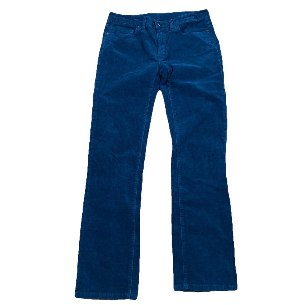 Patagonia Organic Cotton Blue Corduroy Pants Women's 28 (6) Stretch